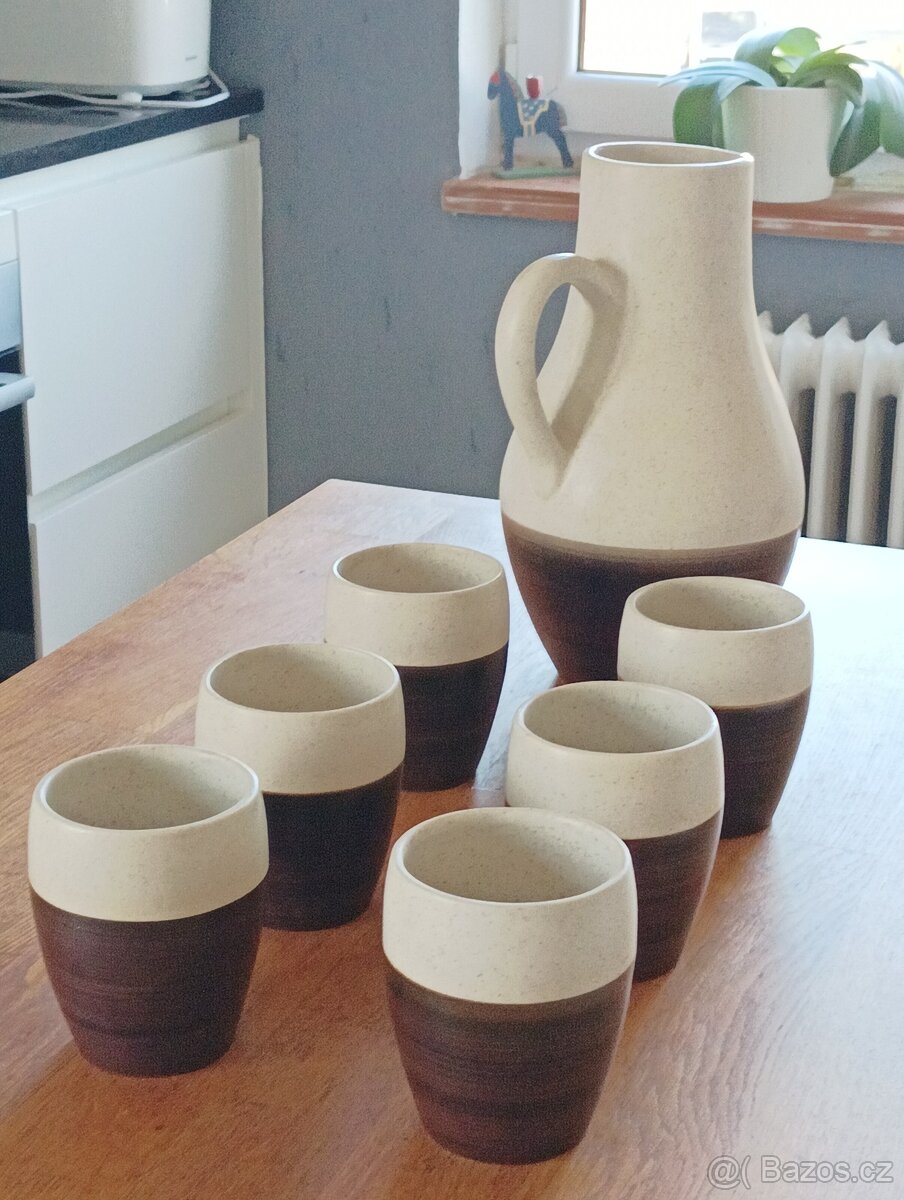 VINTAGE KERAMICKÁ NÁPOJOVÁ SOUPRAVA BRUSEL DITMAR URBACH - 9