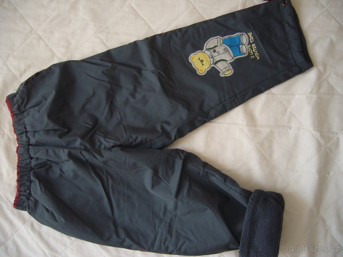 Prodám zimní bundu + oteplovačky - 9