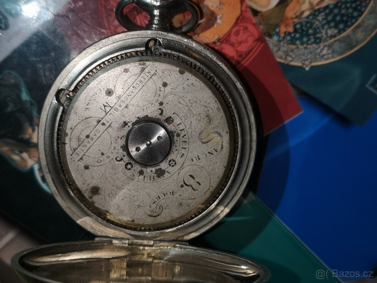 8denní švýcarské kapesní hodinky HEBDOMAS -jdou rychle - 9