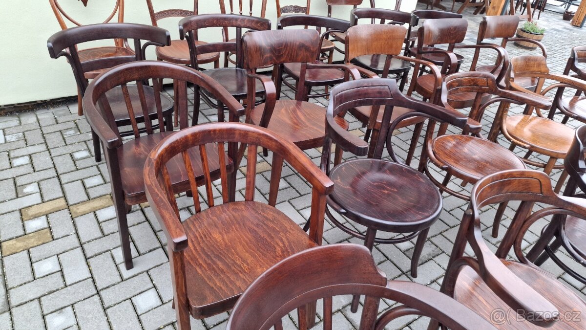 Ohýbaná křesla a židle - THONET, MUNDUS, KOHN - 9