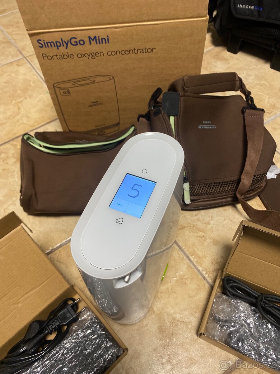 Kyslíkový přístroj váha 2,3 kg - baterie až 5 hodin provozu - 9