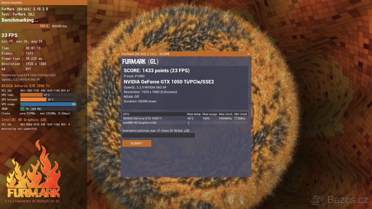 HERNÍ NOTEBOOK | Acer Nitro 5 | i7 + 16GB RAM | GTX 1050 Ti - 9