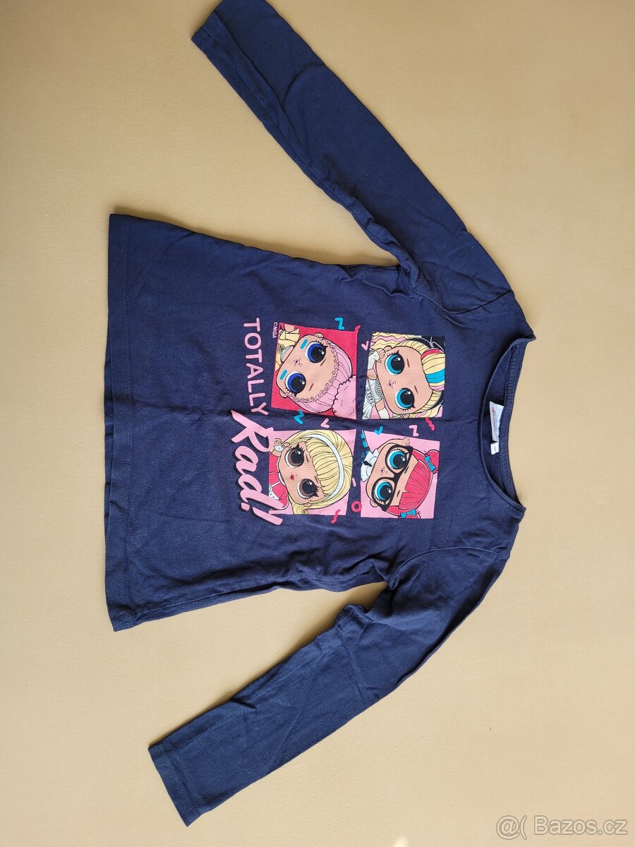 Trička, mikina, šaty a legíny pro holku, v.122 až 140 - 9