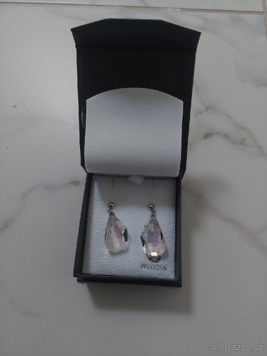 Preciosa stříbrný přívěsek+naušnice - 9