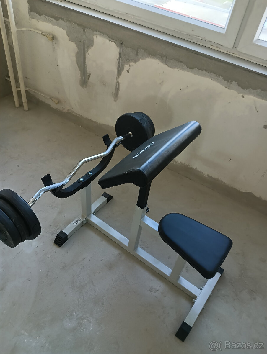 Lavice a SZ dvourucni cinka na posilovani bizepsu - 9