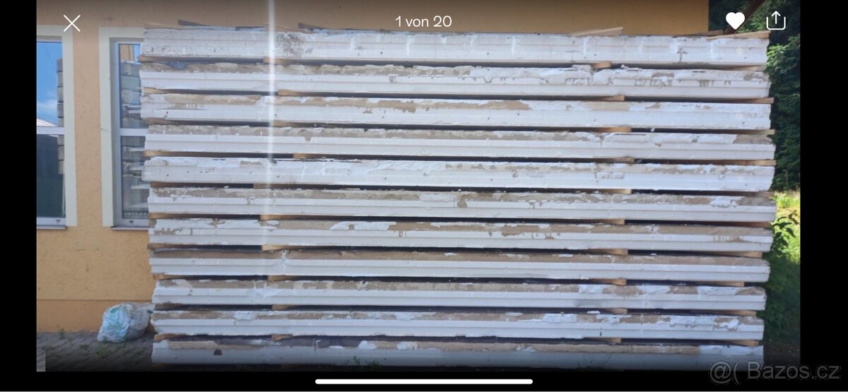 Ytong Xella,samonosne stropni panely 5 m delka - 9