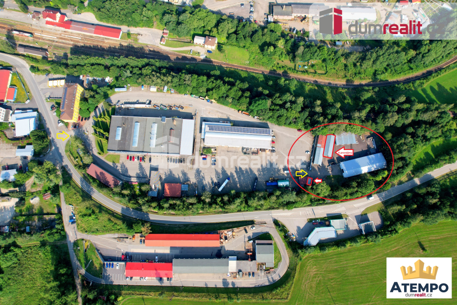 K pronájmu, skladovací plechová hala se zázemím a manipulačn - 9