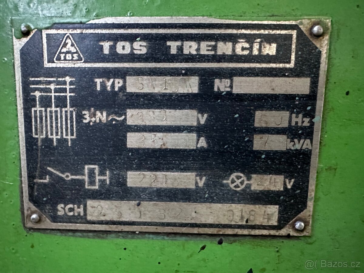 Soustruh TOS Trenčín / TYP: SV 18R - 9