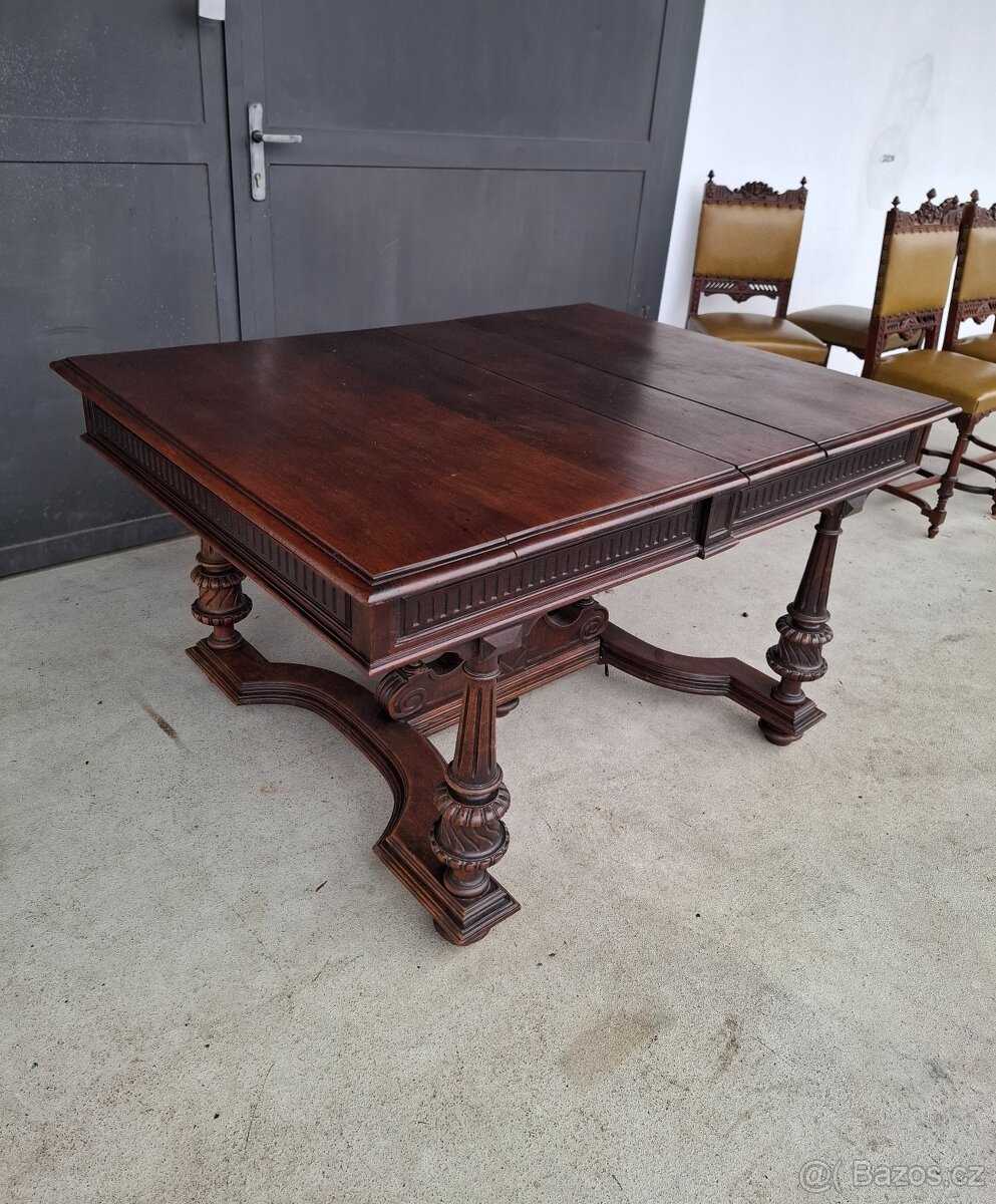 Starožitná jídelní souprava Francie 1870-1890 - 9
