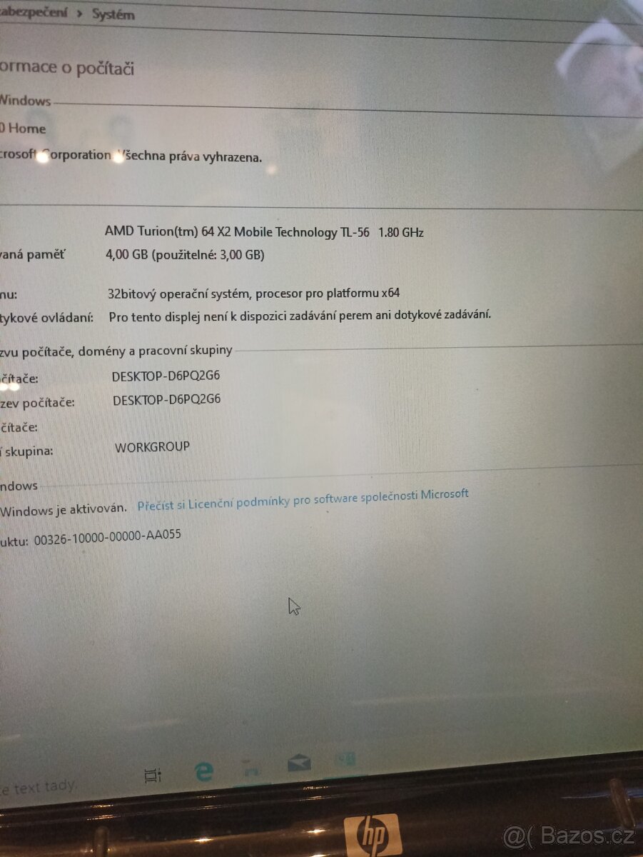 Notebook HP Pavilion dv6000 - 9