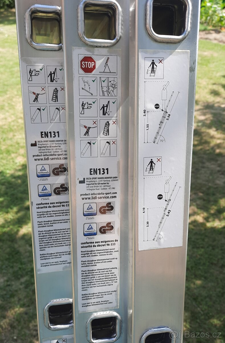 Hliníkový multifunkční žebřík / štafle - 9