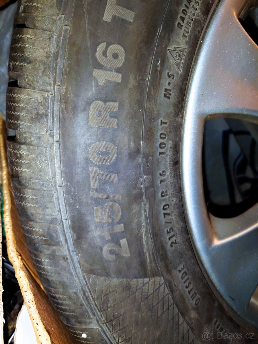 zimní pneu+alu ráfky 6,5Jx16H2 - 9