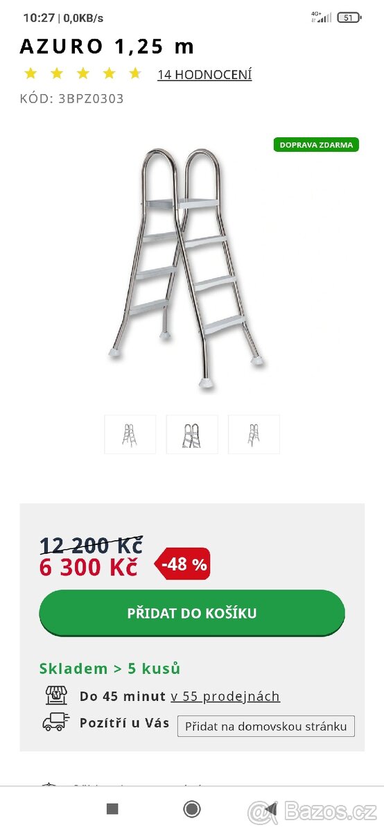 Nadzemní bazén Florida Premium 2x4x1,22 m s příslušenstvím - 9