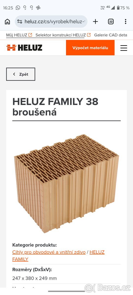 Broušené cihly a věncovky Heluz - 9