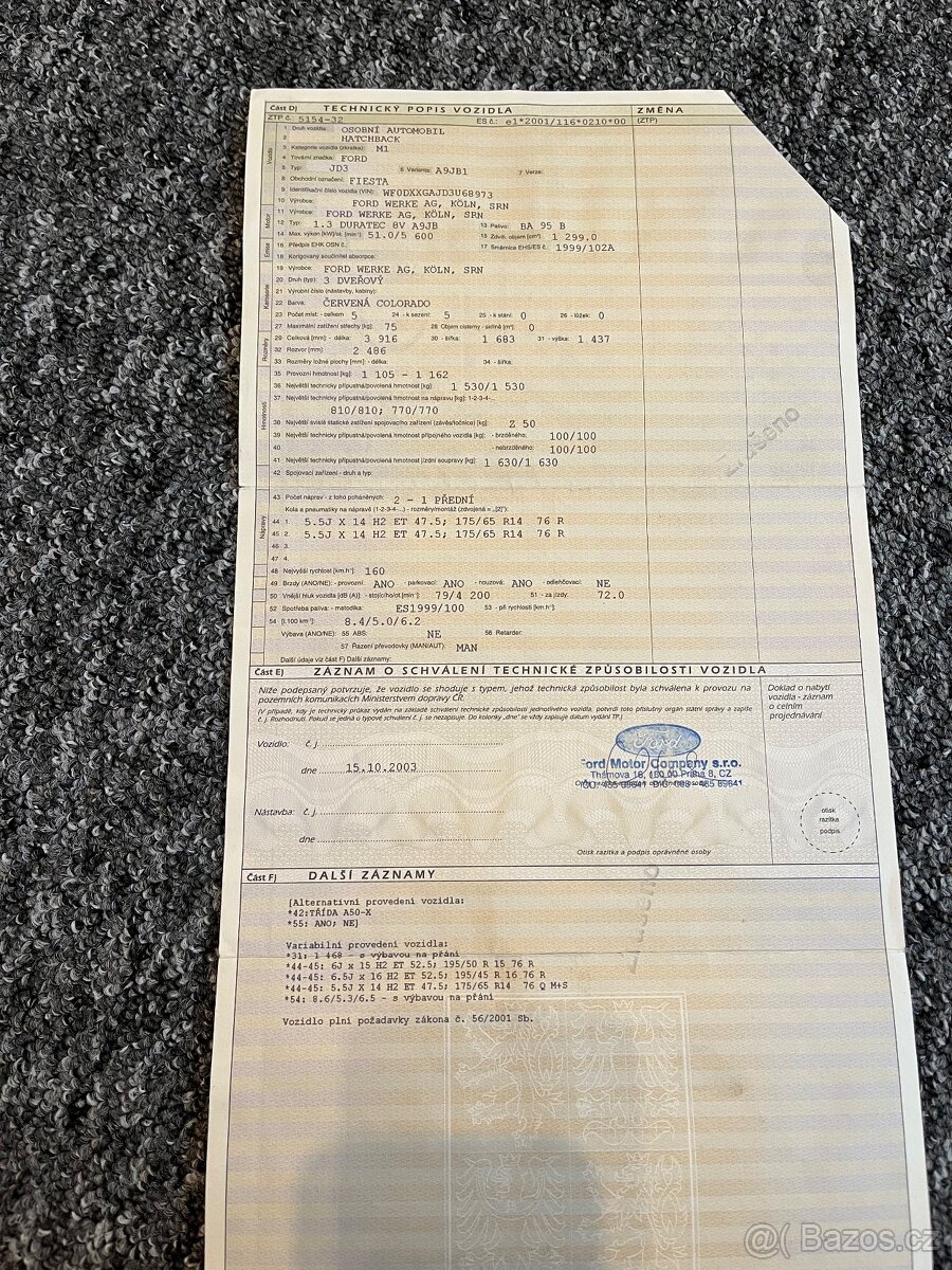 Ford Fiesta 1,3 - 9