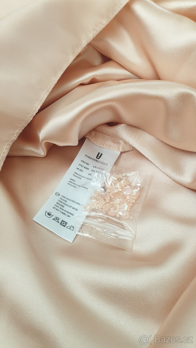 Forever Unique večerní šaty s vlečkou, 38 (M) - 9