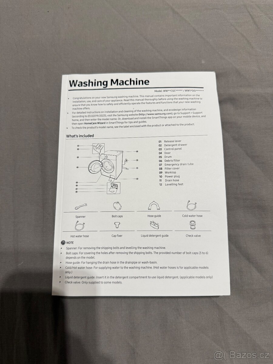 Pračka Samsung černá (2 měsíce stará) - 9
