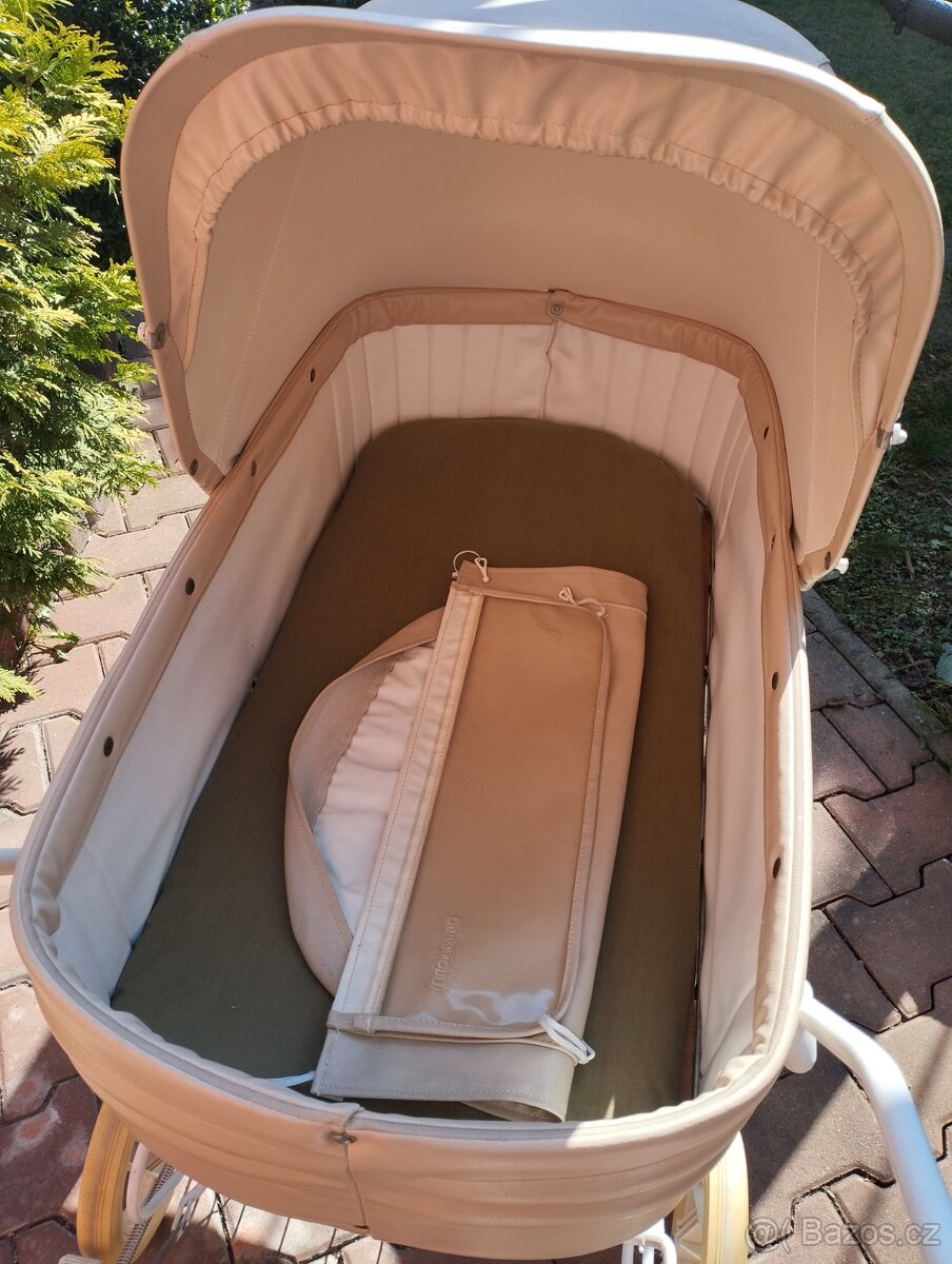 Retro kočárek Liberta kožený - 9