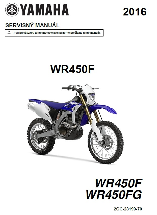 Yamaha WR450F servisny manual - 9