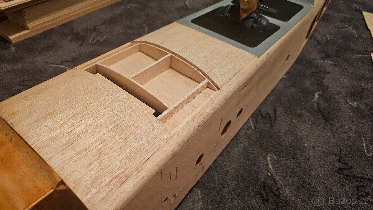 Rc letadlo / Rc model / Katana - 1.85m / nově potažená - 9