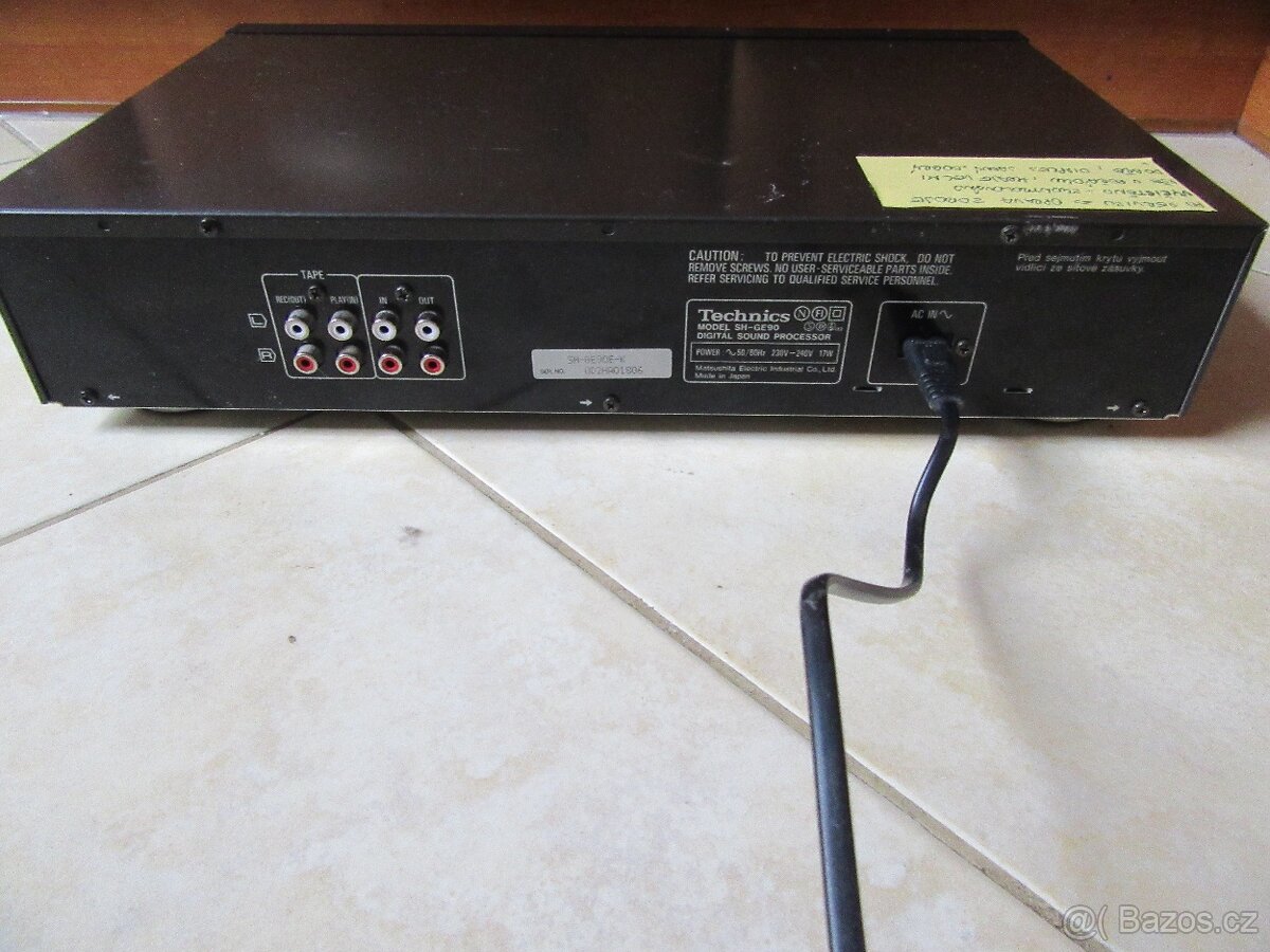 Nabízím ekvalizer Technics SH-GE90. Plně funkční. Nejde o n - 9