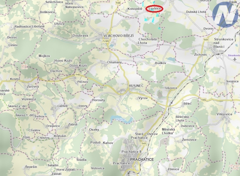 Lipovice, zemědělské a lesní pozemky, 72 564 m2 - 9