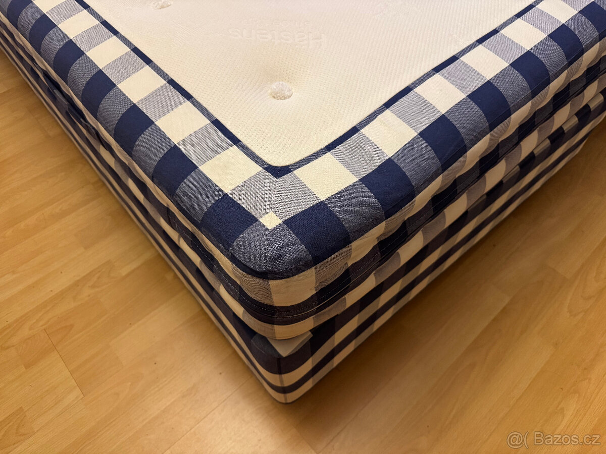 Luxusní postel Hastens 200x200cm, topper, čelo - 9