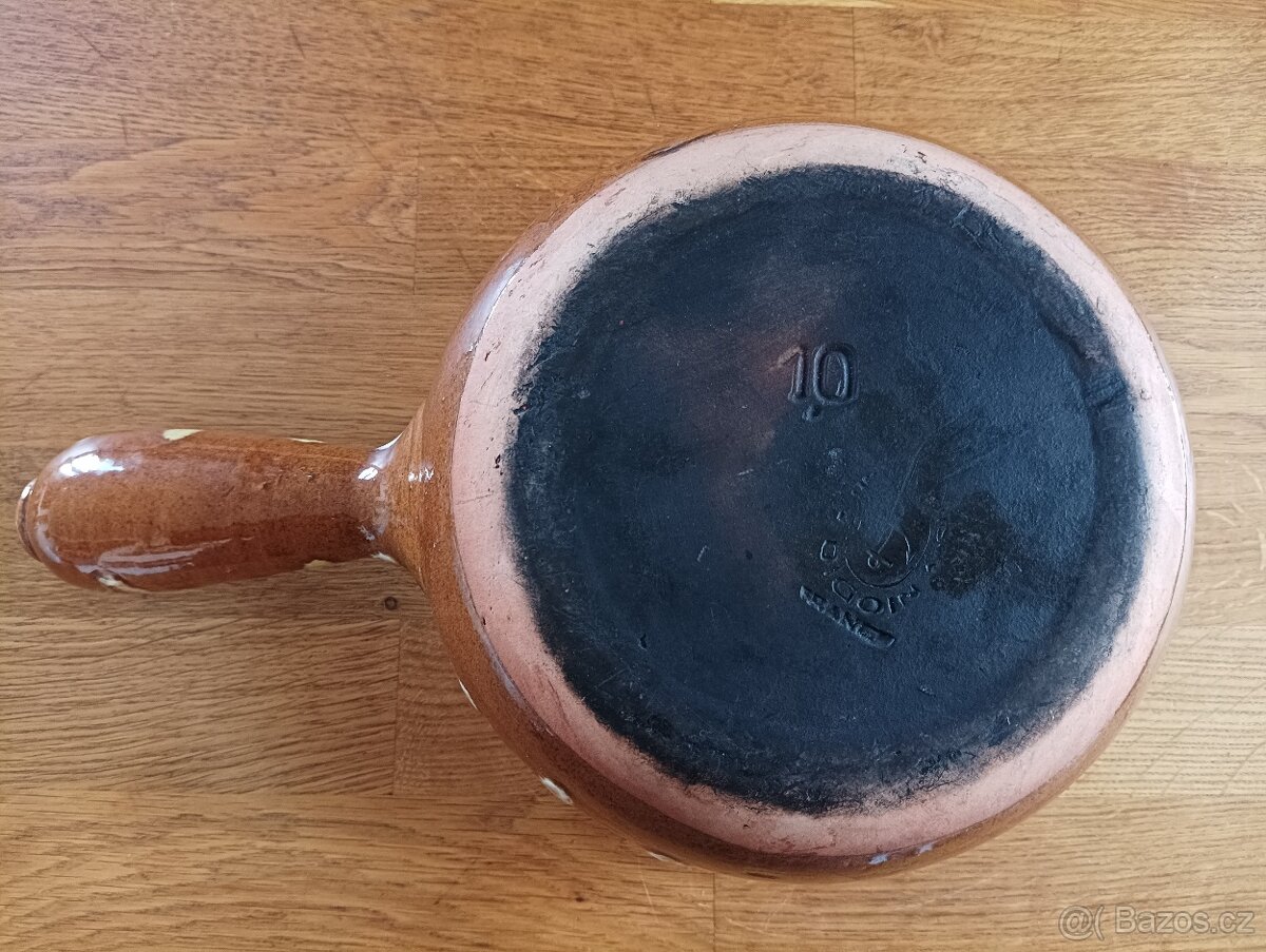 KAMENINOVÝ ABSTRAKTNĚ MALOVANÝ HRNEC GRÉS & POTIERS DIGOIN - 9