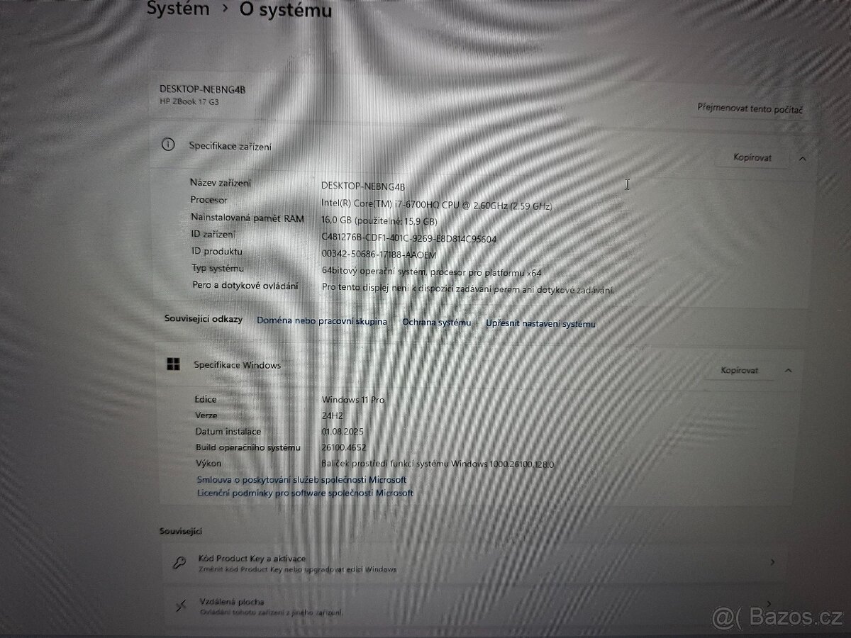 HP ZBook 17 G3 Mobile Workstation – i7/16GB/256GB SSD/Quadro - 9