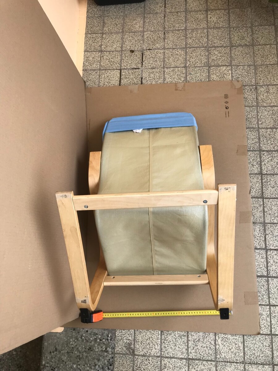 Dětské křesílko, Dětské křeslo Ikea Poäng Světle modré - 9