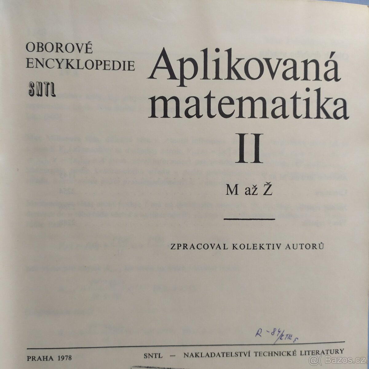 Aplikovaná matematika - oborová encyklopedie dva díly - 9