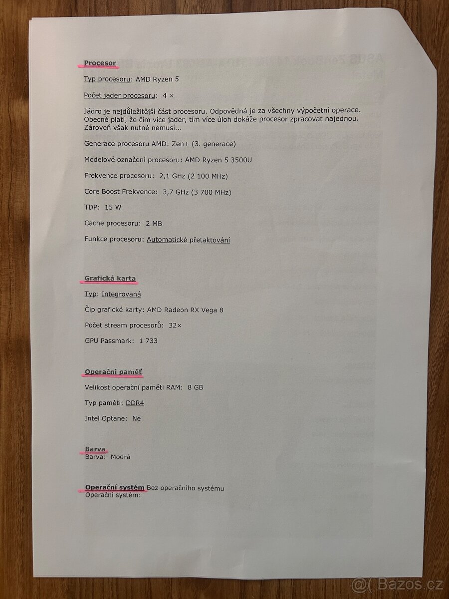 Notebook ZetBook - 9