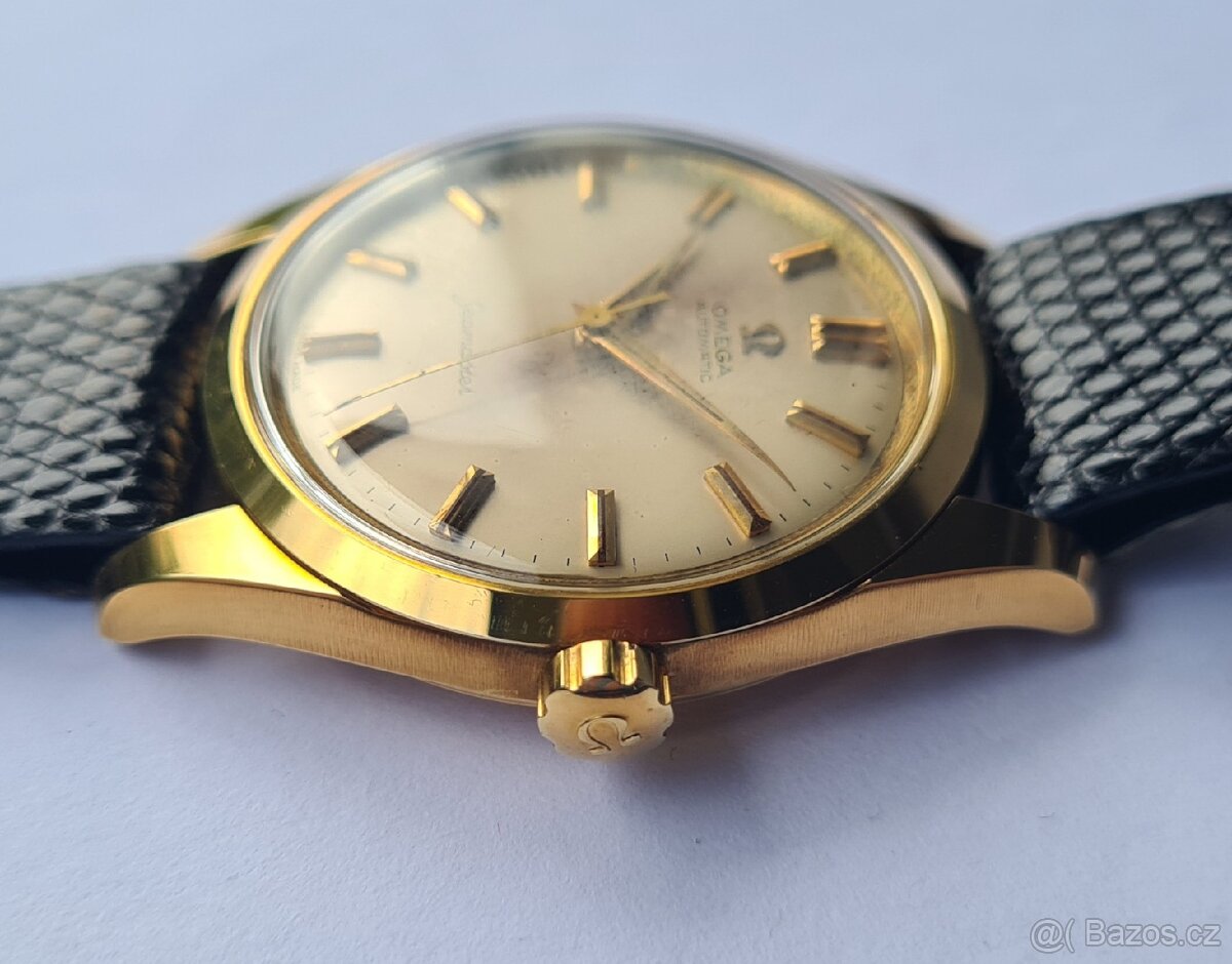 Zlaté náramkové hodinky Omega Seamaster Automatic 18K - 9