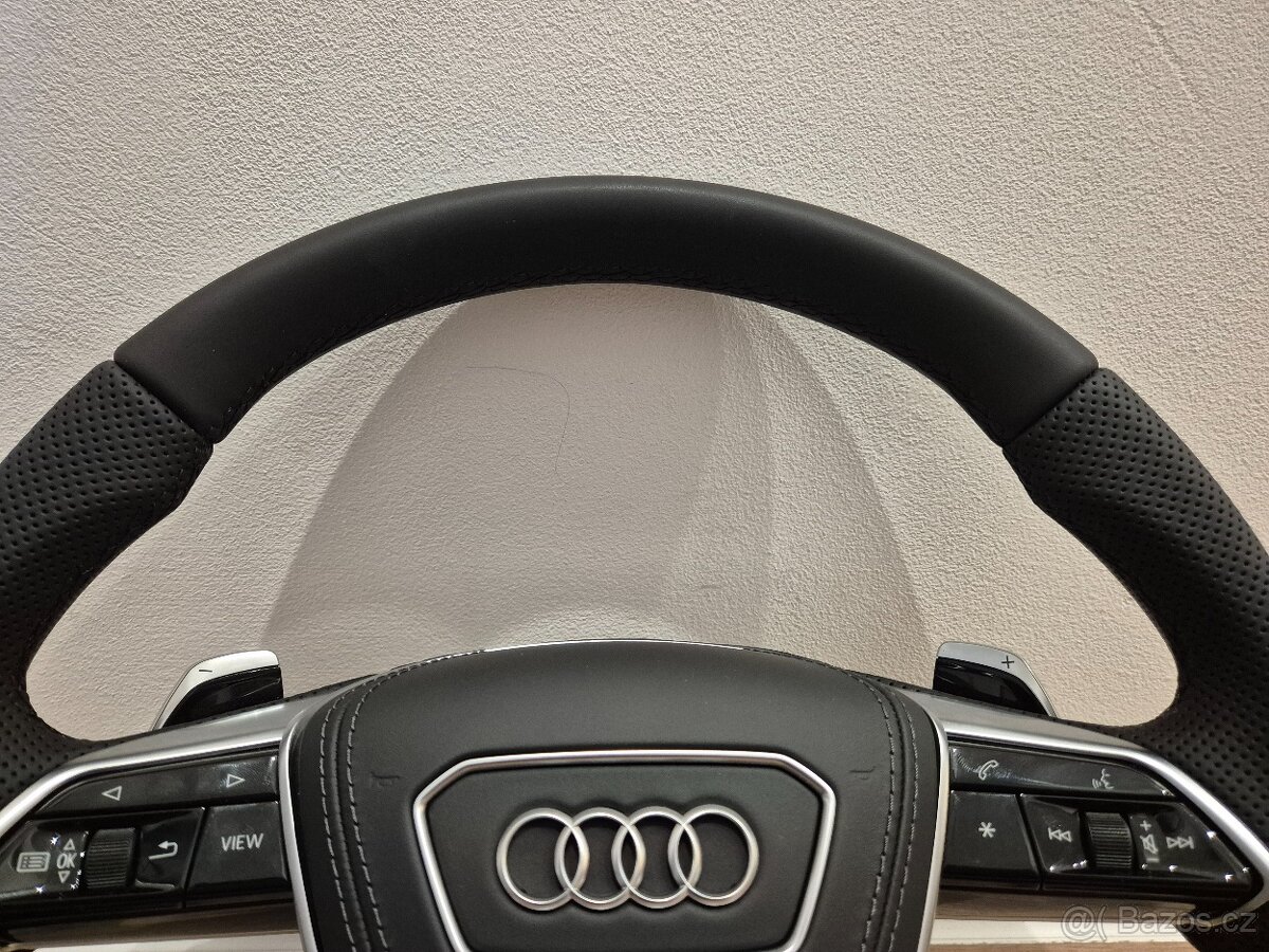 KOZENY VOLANT AUDI ZREZANY S PADLAMI A AIRBAGOM - 9