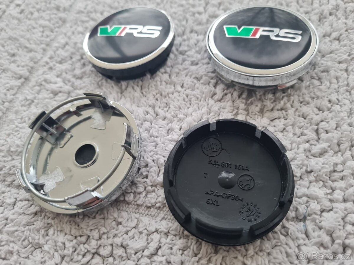 Stredové krytky - pukličky kolies ŠKODA / VRS - 9