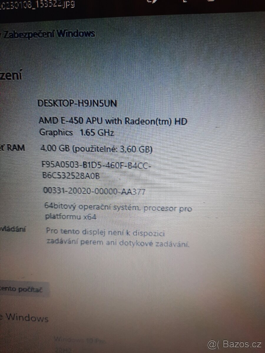 Prodám stolní PC HP Compaq - 9