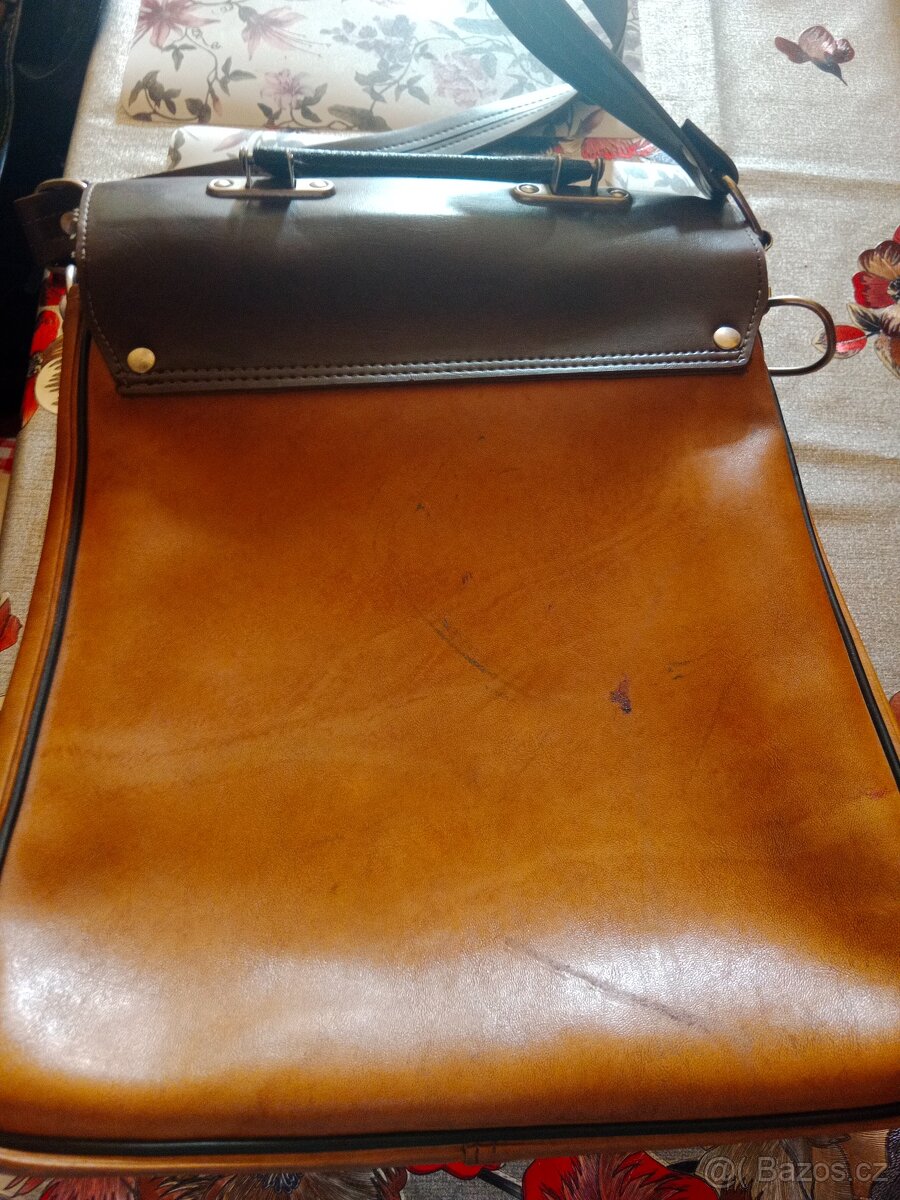 Aktovka,kožená,pánská retro 1800kč - 9