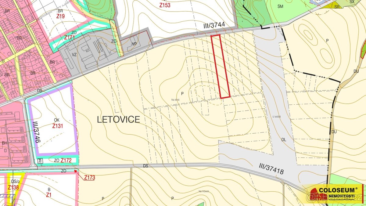 Letovice - zemědělská půda 7 225 m² - pozemek - 9