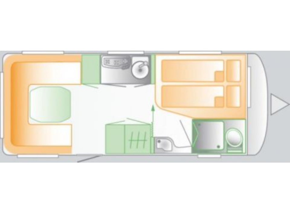 Karavan, obytný přívěs Hobby 495 - 9