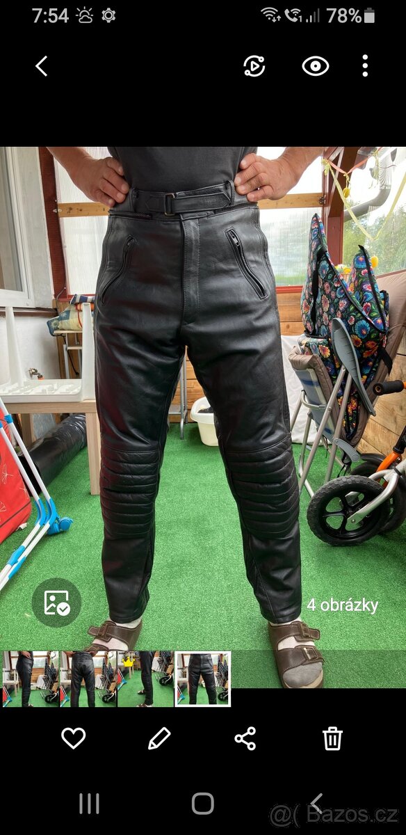 Kožené kalhoty vel.52 - 9