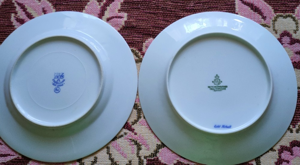 Retro šálky s podšálky, dezertní talířky, talíře - 9