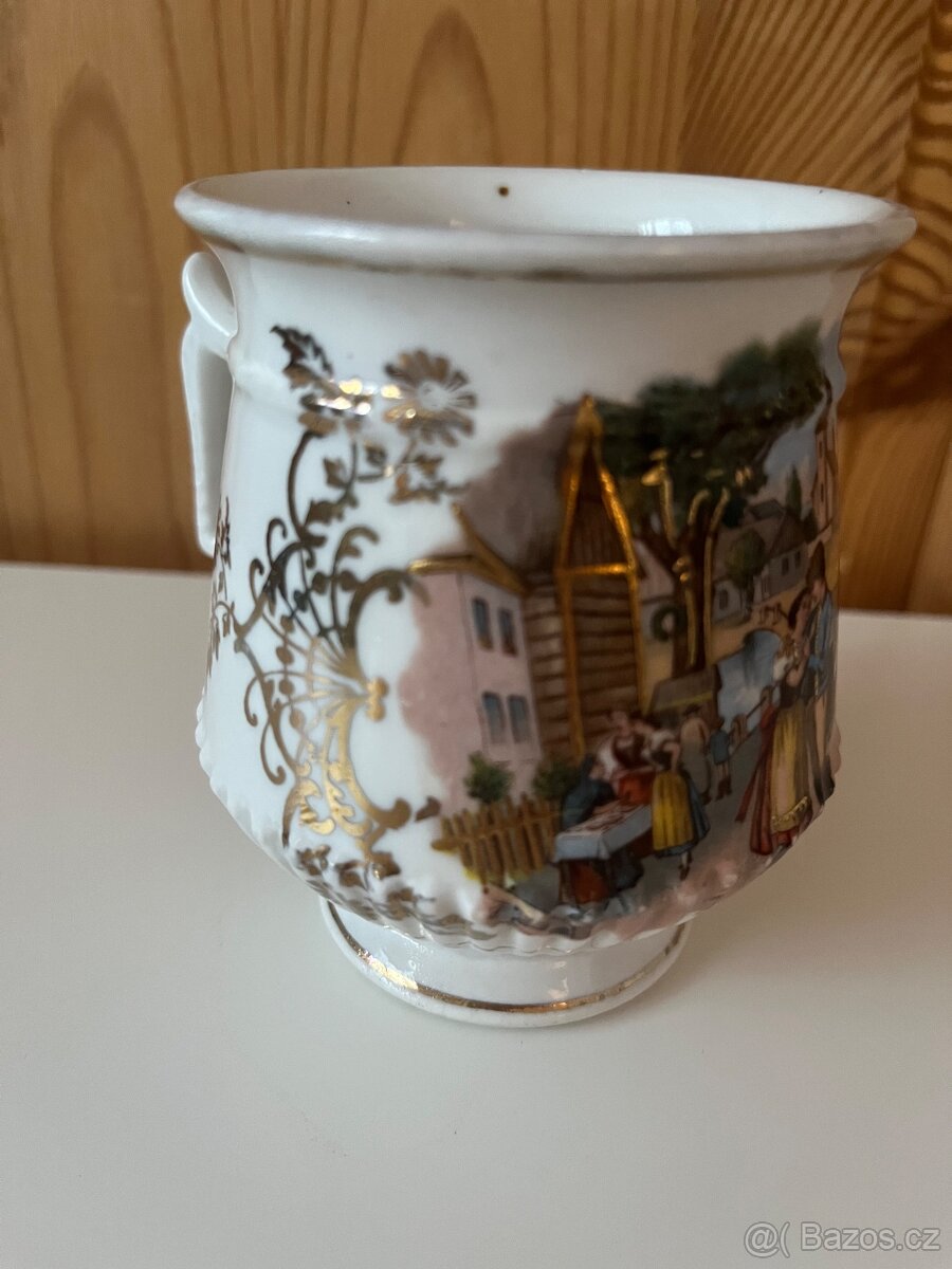 Sběratelský starý hrnek mušlák Prodaná nevěsta - 9