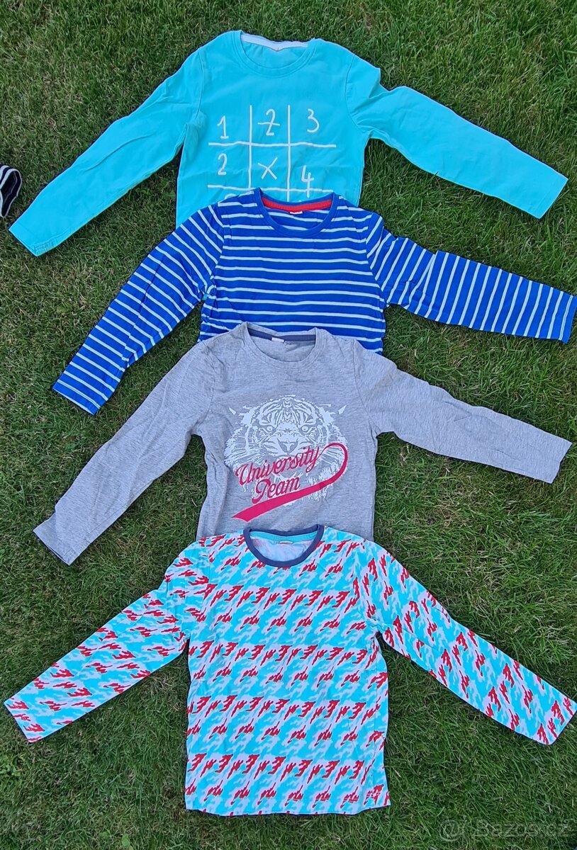 8x Tricka bio bavlna vel 122/128,nová - 9