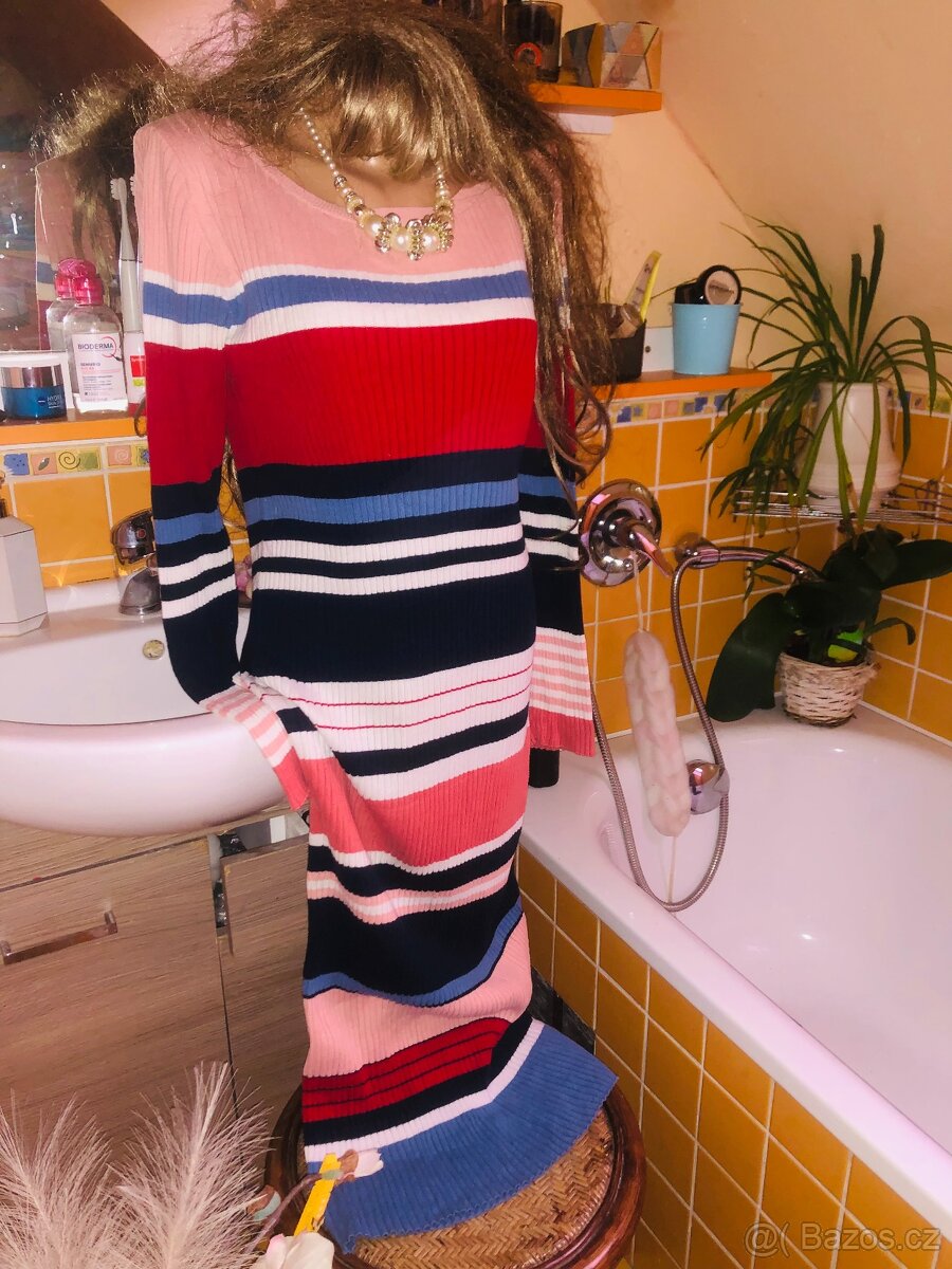 svetrovesaty# maxidlouhe# long# prouzky #Esprit - 9