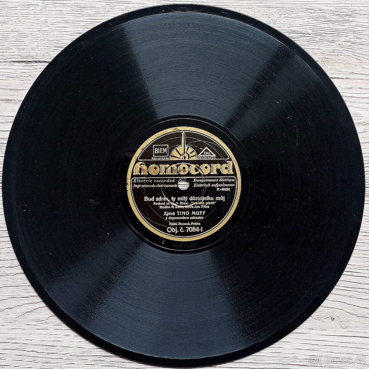 Sada 2 - 5 českých šelakových gramodesek 1930 - 1932 - 9