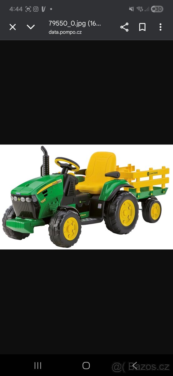 Funkcni snezny pluh/radlice pro el.traktory John Deere - 9