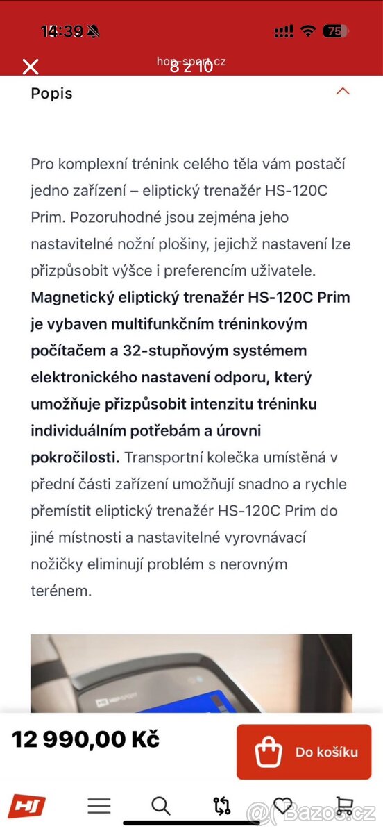 Elipticky trenažer - 9