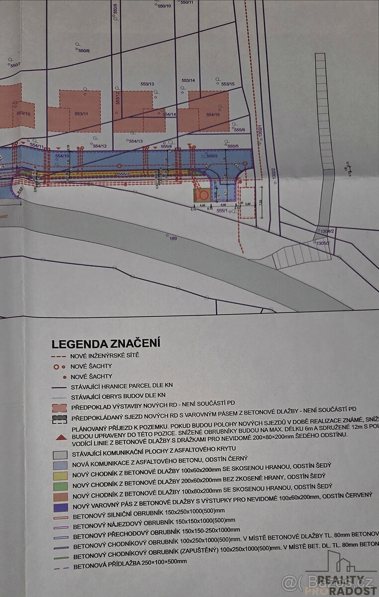 Prodej stavebního pozemku 861,5 m2 v Kyjově-Bohuslavicích, l - 9