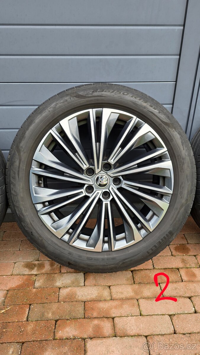 Orig AL kola Cursa 19" Škoda Kodiaq + PNEU 3 mm - 9