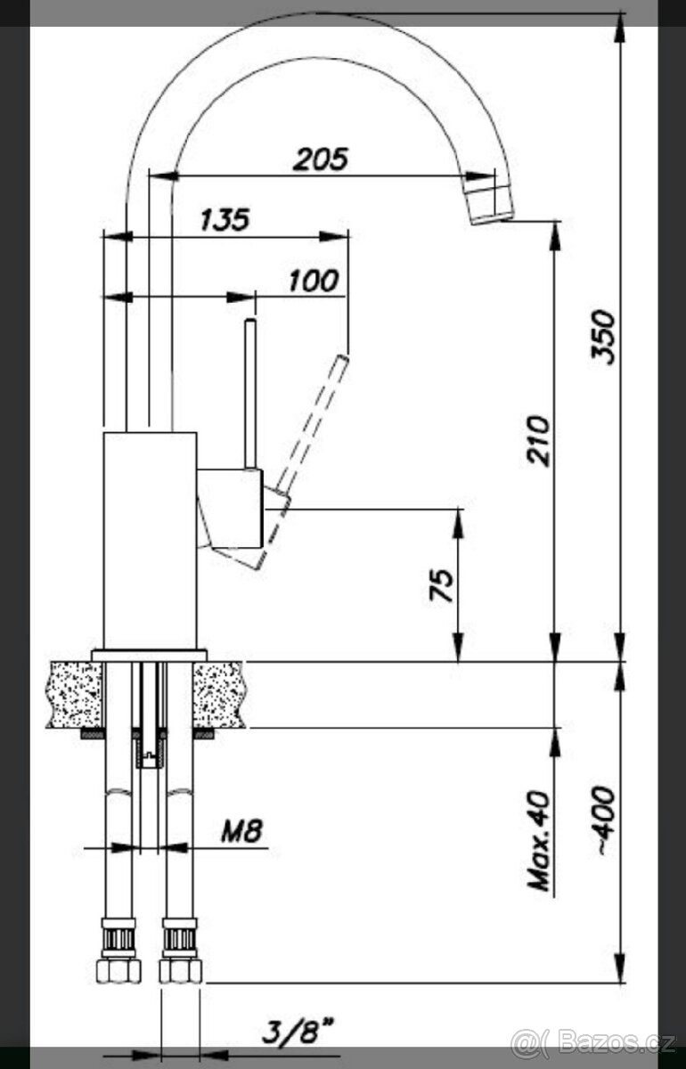 Kuchyňská baterie Sinks - 9
